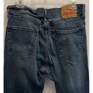 Levi's 505 Jeans Men's 34x34 Blue Denim‎ Stretch 5-Pockets Straight Leg Zip Fly